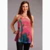 Roper Women's Red Sheer Cactus Tank