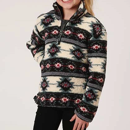 Girl's Aztec Polar Fleece 3 Girl's Aztec Polar Fleece