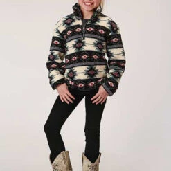 Girl's Aztec Polar Fleece 6 Girl's Aztec Polar Fleece -Weaver Leather Cowboy Store 0329802506155b