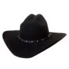 Montecarlo Hats Black 6X Pistol Pete Hat -Weaver Leather Cowboy Store 0397bl