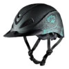 Troxel Rebel Turquoise Rose Helmet -Weaver Leather Cowboy Store 04 275