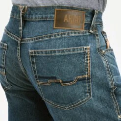 Ariat Men's M4 Silvano Straight Jeans -Weaver Leather Cowboy Store 10042208 02 warm