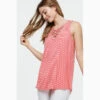 Women's Coral And White Stripe Criss Cross Tank -Weaver Leather Cowboy Store 10186122 5b9a8306 9d6c 4902 a7fd 4046cf19d9d8