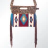 American Darling Turquoise & Burgundy Purse 1 American Darling Turquoise & Burgundy Purse -Weaver Leather Cowboy Store 109164 E