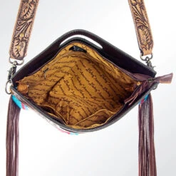 American Darling Turquoise & Burgundy Purse -Weaver Leather Cowboy Store 109164 I
