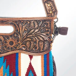 American Darling Turquoise & Burgundy Purse -Weaver Leather Cowboy Store 109164 X