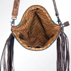 American Darling Tri Colored Blanket & Tooled Leather Purse -Weaver Leather Cowboy Store 116228 I