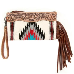American Darling White Black Clutch 10 American Darling White Black Clutch -Weaver Leather Cowboy Store 118620 z