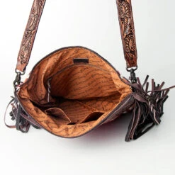 American Darling Conceal Carry Red Blanket Floral Tooled Bag -Weaver Leather Cowboy Store 120066 J