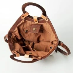 American Darling Wood Handle Cow Hide Hand Bag -Weaver Leather Cowboy Store 121270 I