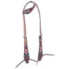 Oxbow Antique Tooled And Beaded One Ear Headstall -Weaver Leather Cowboy Store 122891 OXBOW TACK