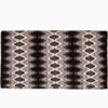 Mustang Black And White Mohair Woven Blanket