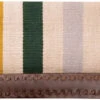 Mustang Casa Zia Blanket - Cream Multi Stripes 32" X 32" -Weaver Leather Cowboy Store 1424 YA
