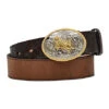 3D Kid's Brown Floral Tooled Ends With Bullrider Buckle -Weaver Leather Cowboy Store 1424510