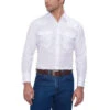 Ely Solid White Long Sleeve -Weaver Leather Cowboy Store 15201905 01