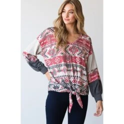 Aztec Color Block Long Sleeve Top -Weaver Leather Cowboy Store 15818364 2e03beab 37bb 42d1 abf0 a9065da92725