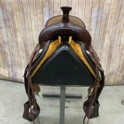 Circle Y Apache Trail Saddle With Shell Border And Tan Seat, 16 Inch 8 Circle Y Apache Trail Saddle With Shell Border And Tan Seat, 16 Inch -Weaver Leather Cowboy Store 1651 8601 05