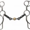 Showman 3 Piece Snaffle Dog Bone Bit