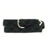 Braided Black Green Web Belt -Weaver Leather Cowboy Store 2000658