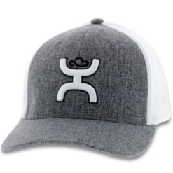 Hooey YOUTH Grey/White Cap-White Hooey Up Patch