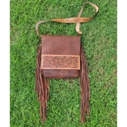 American Darling Conceal Carry Floral Leather Fringe Bag