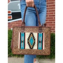 American Darling Conceal Carry Turquoise Aztec Bag -Weaver Leather Cowboy Store 20210701 161202