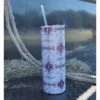 Maroon Aztec Tumbler -Weaver Leather Cowboy Store 20211016 132449