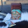 American Darling Painted Feathers Cardholder -Weaver Leather Cowboy Store 20220316 111328