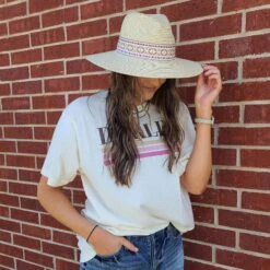 Women's Fedora W/ Multi Colored Band -Weaver Leather Cowboy Store 20220413 135448