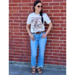 Flying Monkey Angie High Rise Straight Leg Crop Jean -Weaver Leather Cowboy Store 20230215 103303