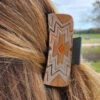 McIntire Saddlery Grey/Tan Aztec Clip -Weaver Leather Cowboy Store 20230329 133047