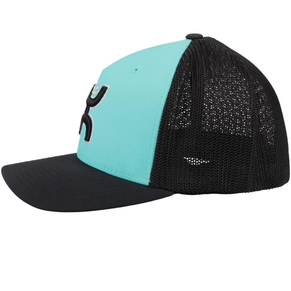 Hooey Youth Turquoise And Black Cap-Black Hooey Up Patch 4 Hooey Youth Turquoise And Black Cap-Black Hooey Up Patch - Image 2