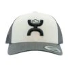 Hooey Sterling White & Grey Cap-Grey Hooey Up Patch -Weaver Leather Cowboy Store 2206T WHGY 9978 STTch