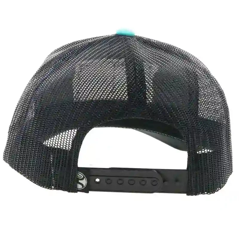 Hooey Mid Profile Turq/Black Cap-Liberty Roper Patch 5 Hooey Mid Profile Turq/Black Cap-Liberty Roper Patch - Image 3