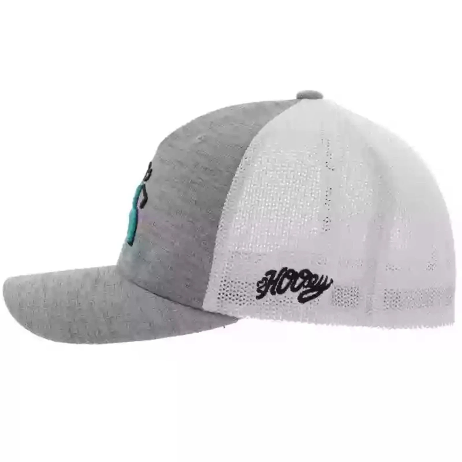 Hooey "Golf" Grey/White Flex Fit Cap 4 Hooey "Golf" Grey/White Flex Fit Cap - Image 2