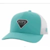 Hooey Mid Profile Turq/White Cap-Rope Like A Girl Patch -Weaver Leather Cowboy Store 2249T TQWH
