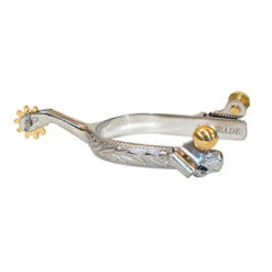 Ladies Stainless Steel Engraved Spurs