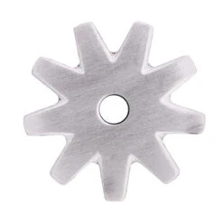 Stainless Steel Brushed 9 Point Rowel