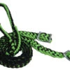 Showman Black And Lime Green Braided Nylon Barrel Reins -Weaver Leather Cowboy Store 27109 2bklg