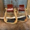 Nettles Stirrups 2" Varnish Barrel Racer -Weaver Leather Cowboy Store 2GPRV