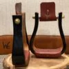 Nettles Stirrups 2" Flatbottom Varnish 1 Nettles Stirrups 2" Flatbottom Varnish -Weaver Leather Cowboy Store 2 FV