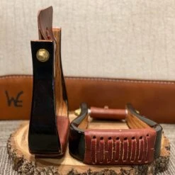 Nettles Stirrups 2" Flatbottom Varnish 7 Nettles Stirrups 2" Flatbottom Varnish -Weaver Leather Cowboy Store 2 FV2
