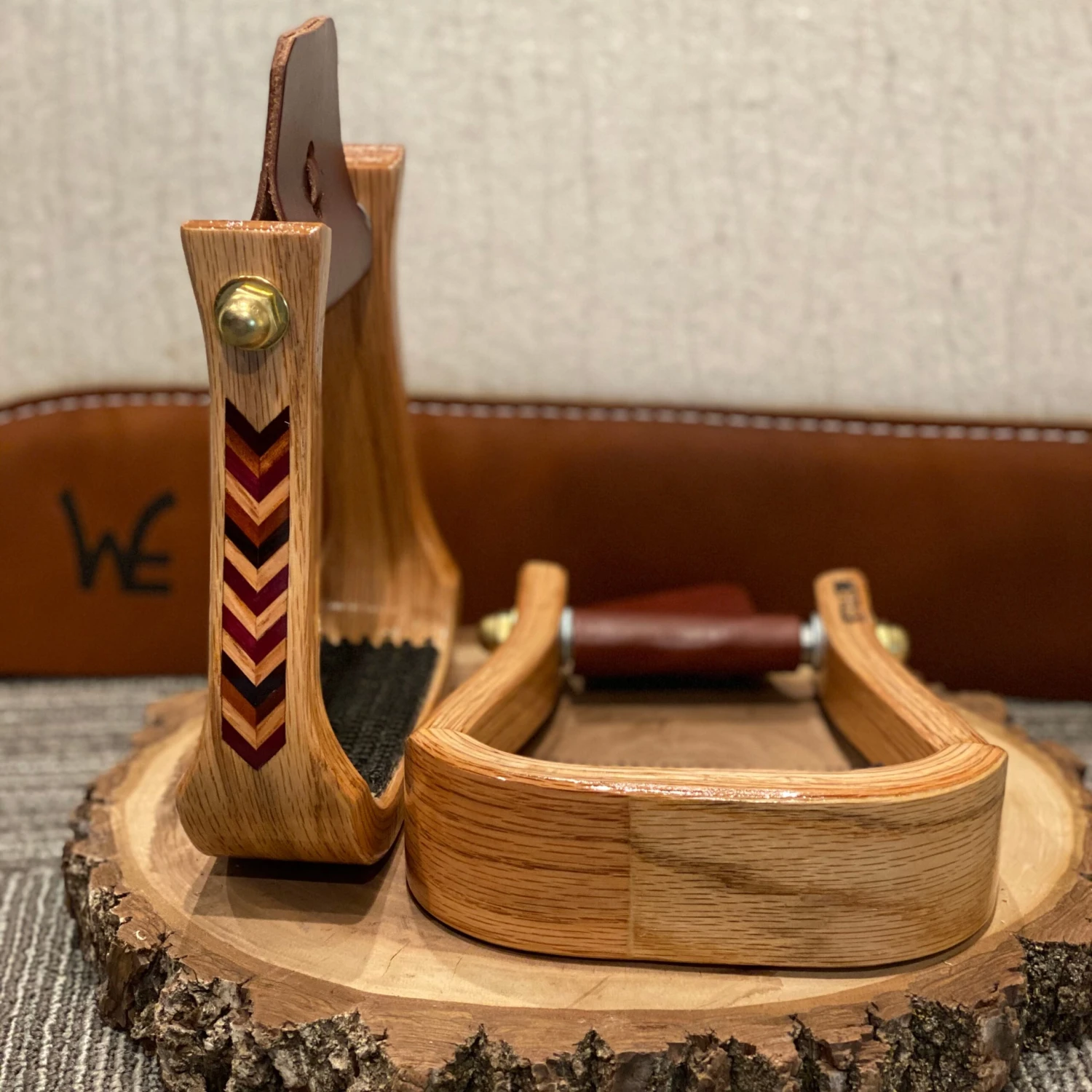 Nettles Stirrups 2" Comanche Inlay 5 Nettles Stirrups 2" Comanche Inlay - Image 3