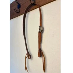 Cowperson Tack Split Ear Headstall With Floral Buckle