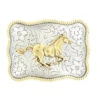Gold And Silver Running Horse Buckle -Weaver Leather Cowboy Store 3757452