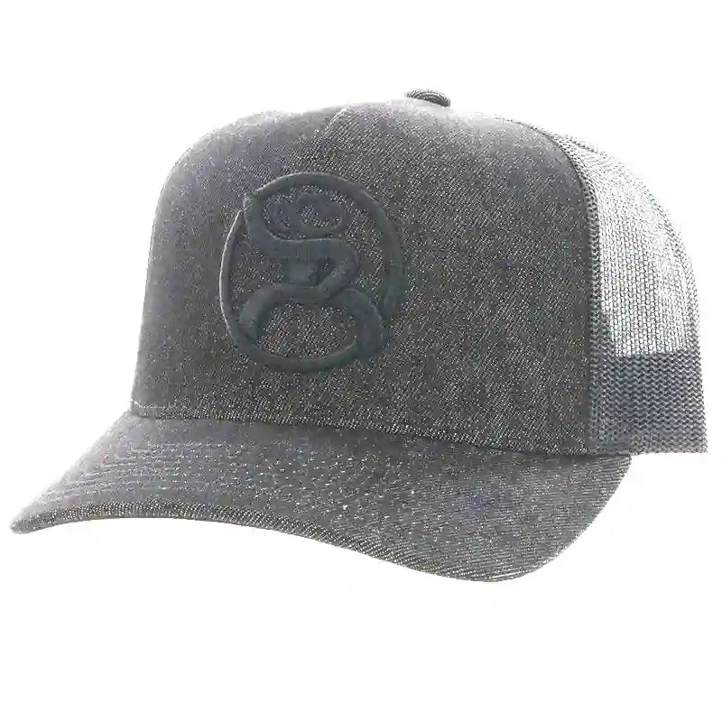 Hooey Youth High Profile Black Cap-Black Hooey O Patch 3 Hooey Youth High Profile Black Cap-Black Hooey O Patch
