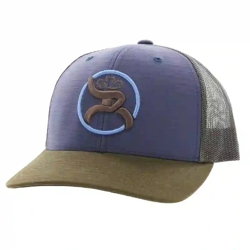 Hooey Mid Profile Blue/Olive Cap-Roughy O Logo 3 Hooey Mid Profile Blue/Olive Cap-Roughy O Logo
