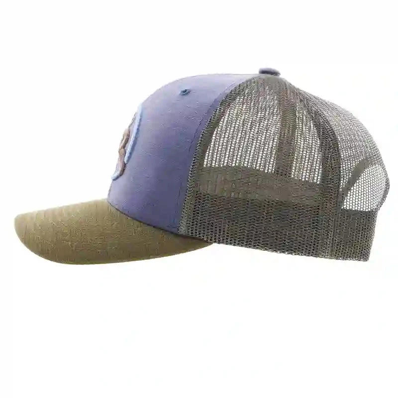 Hooey Mid Profile Blue/Olive Cap-Roughy O Logo 4 Hooey Mid Profile Blue/Olive Cap-Roughy O Logo - Image 2