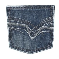 Wrangler 20X Boys Vintage Slim Fit Jean -Weaver Leather Cowboy Store 42JWXCL pocket