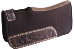Showman 24" X 24" Brown With Tooling Pony Pad